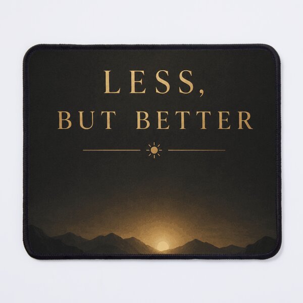 Item preview, Less But Better Minimalist Quote designed and sold by JalwaWear.