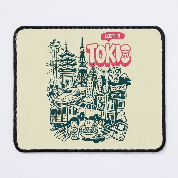 Item preview, Lost In Tokyo Retro Japanese Doodle Pop Art designed and sold by Ada’s Mystic Atelier .