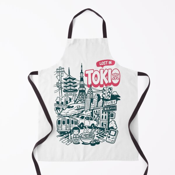 Item preview, Lost In Tokyo Retro Japanese Doodle Pop Art designed and sold by Ada’s Mystic Atelier .