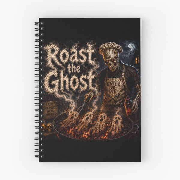 Artikelvorschau, Roast the Ghost – Lustige Skelettkoch-BBQ-Halloween-Horrorkomödie entworfen und verkauft von HorrorWorldWeb.