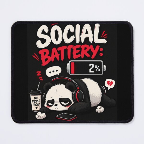 Item preview, Social Battery low  designed and sold by CorazonStudio88.