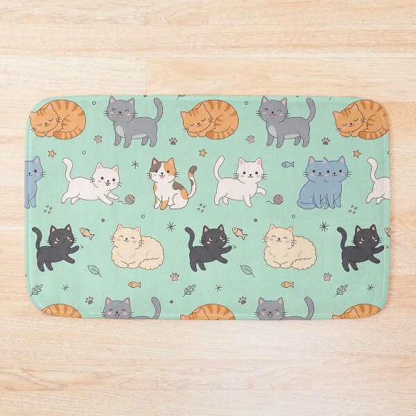Item preview, cute cat seamless pattern by Why designed and sold by polizeman.