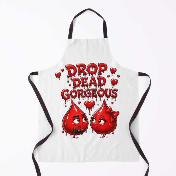 Item preview, Drop Dead Gorgeous - Funny Blood Drop Couple Creepy Cute Romance Art designed and sold by HorrorWorldWeb.