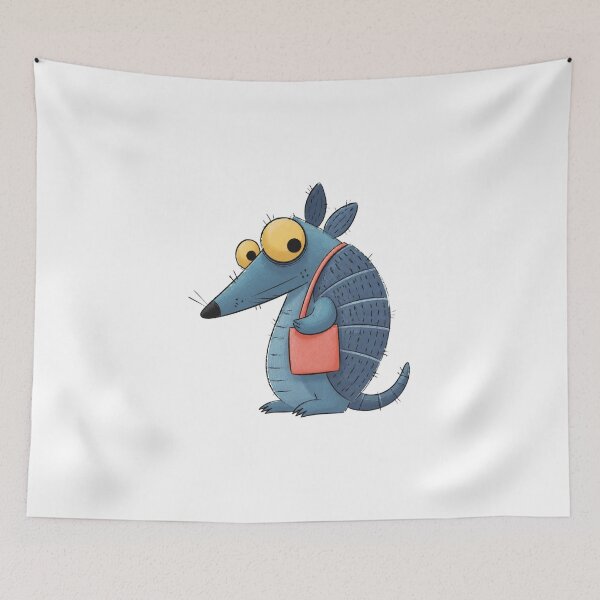 Item preview, Small Tote Armadillo designed and sold by The-Art-of-D.