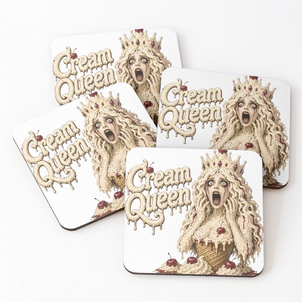 Item preview, Cream Queen - Funny Scary Screaming Ice Cream Monster Horror Comedy designed and sold by HorrorWorldWeb.