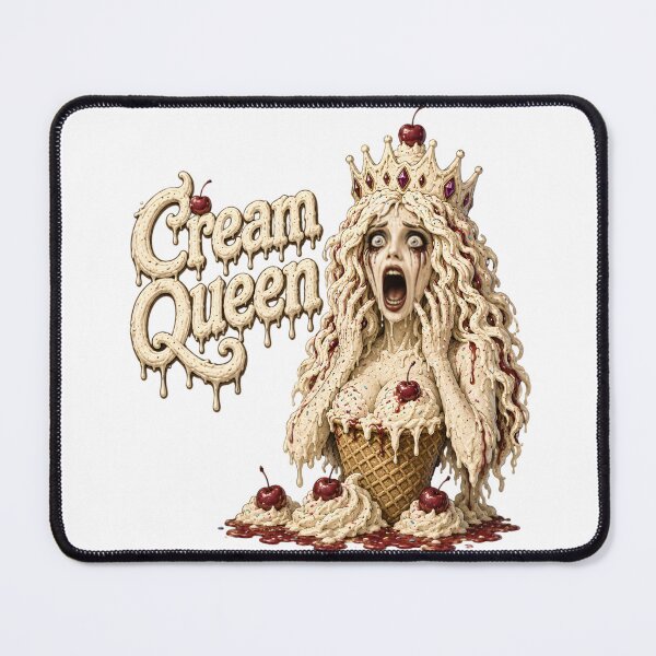 Item preview, Cream Queen - Funny Scary Screaming Ice Cream Monster Horror Comedy designed and sold by HorrorWorldWeb.