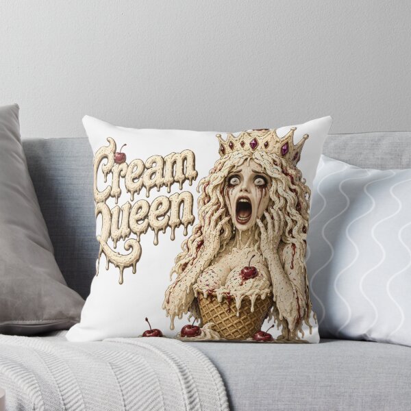 Item preview, Cream Queen - Funny Scary Screaming Ice Cream Monster Horror Comedy designed and sold by HorrorWorldWeb.