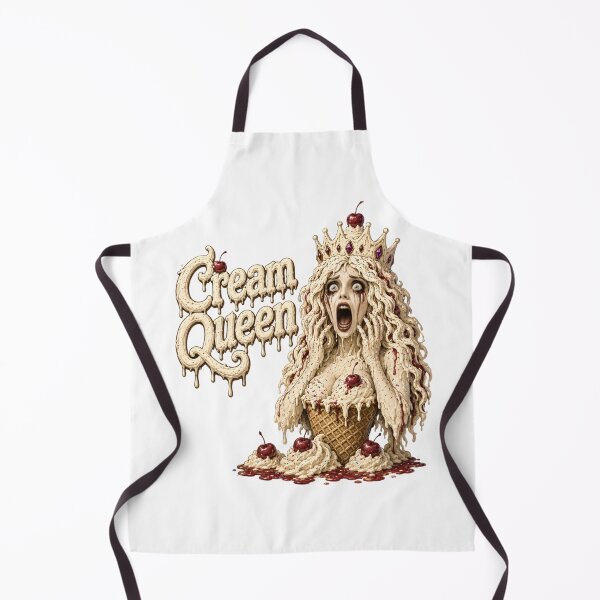 Item preview, Cream Queen - Funny Scary Screaming Ice Cream Monster Horror Comedy designed and sold by HorrorWorldWeb.