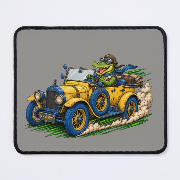 Item preview, Memory Road – Vintage Crocodile Adventure designed and sold by Aimetoi.