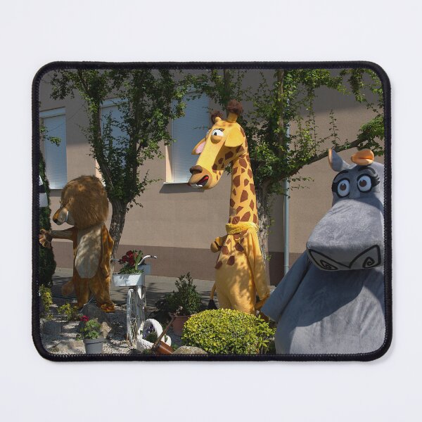 Item preview, Safari Friends Group Costume Display, Zoo Animal Mascots in Garden, Costumed Characters Photo, Fun Cartoon Animals on Parade designed and sold by Rogi74.