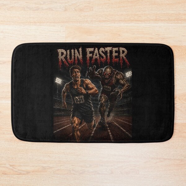 Item preview, Run Faster - Horror Monster Race Funny Running Motivation Art designed and sold by HorrorWorldWeb.