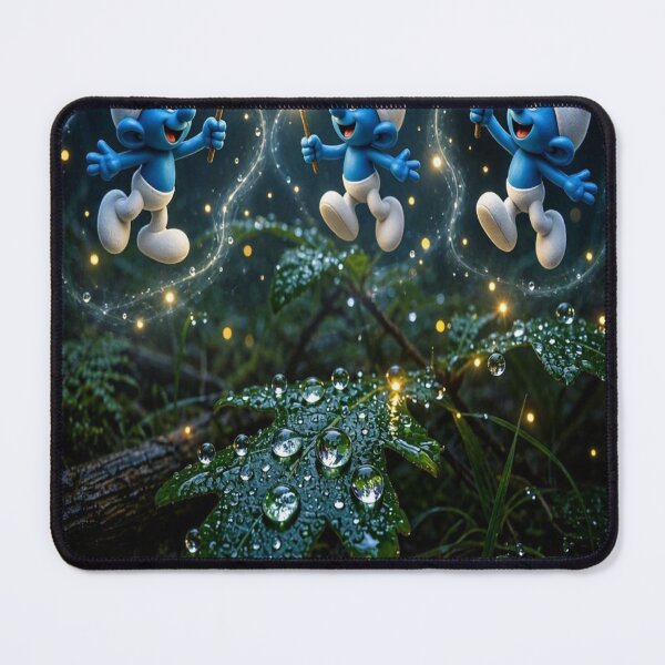 Item preview, Magical Blue Elves in the Enchanted Forest designed and sold by Breezes-of-Ida.