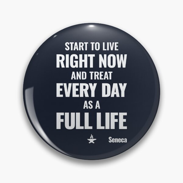 Item preview, Start to Live Right Now - Seneca - Bold Stoic Motivational Quote - Light Version designed and sold by Stoic Core.
