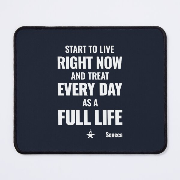 Item preview, Start to Live Right Now - Seneca - Bold Stoic Motivational Quote - Light Version designed and sold by Stoic Core.