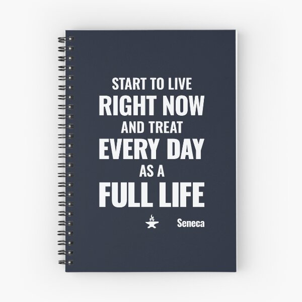 Item preview, Start to Live Right Now - Seneca - Bold Stoic Motivational Quote - Light Version designed and sold by Stoic Core.