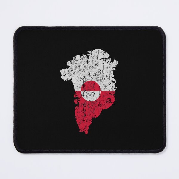 Item preview, Vintage Greenland Flag Map Silhouette designed and sold by chaaval.