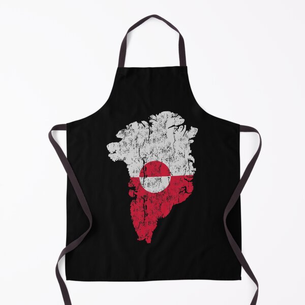 Item preview, Vintage Greenland Flag Map Silhouette designed and sold by chaaval.