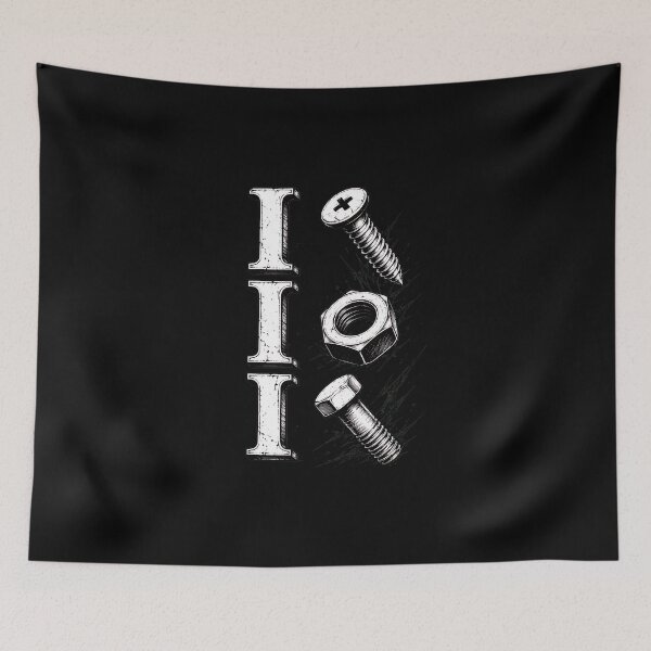 Item preview, I Love Nuts and Bolts Screw Mechanic Engineer DIY designed and sold by felixpalette.