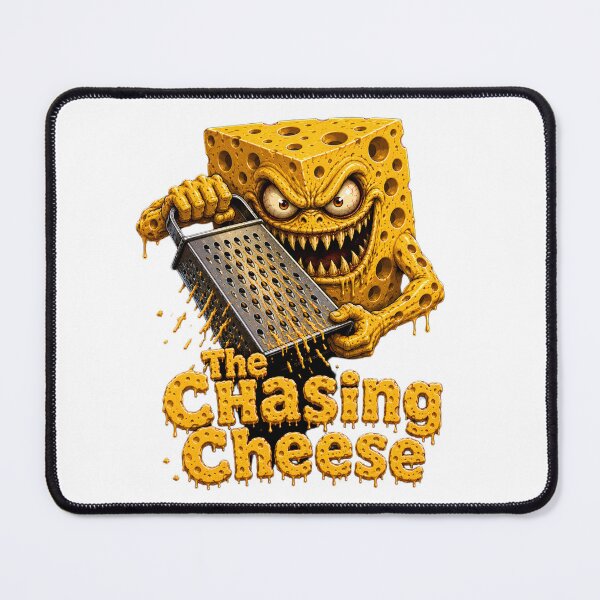 Item preview, The Chasing Cheese - Scary Monster Horror T-Shirt Funny Design designed and sold by HorrorWorldWeb.