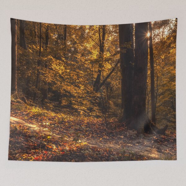 Item preview, Amber Glow Through Autumn Trees designed and sold by MariaAbaza.