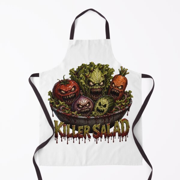 Item preview, Ensalada asesina, monstruos vegetales aterradores, divertida lámina de terror designed and sold by HorrorWorldWeb.