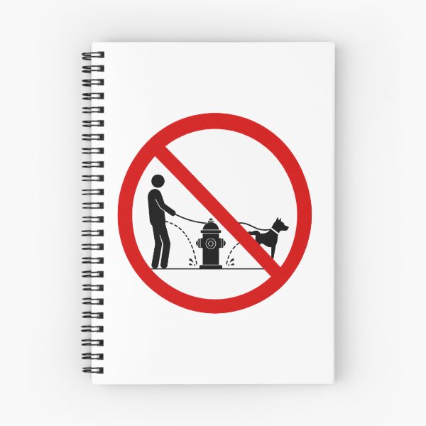 Item preview, No People or Dogs Peeing on Fire Hydrants designed and sold by MonkiFlipp.