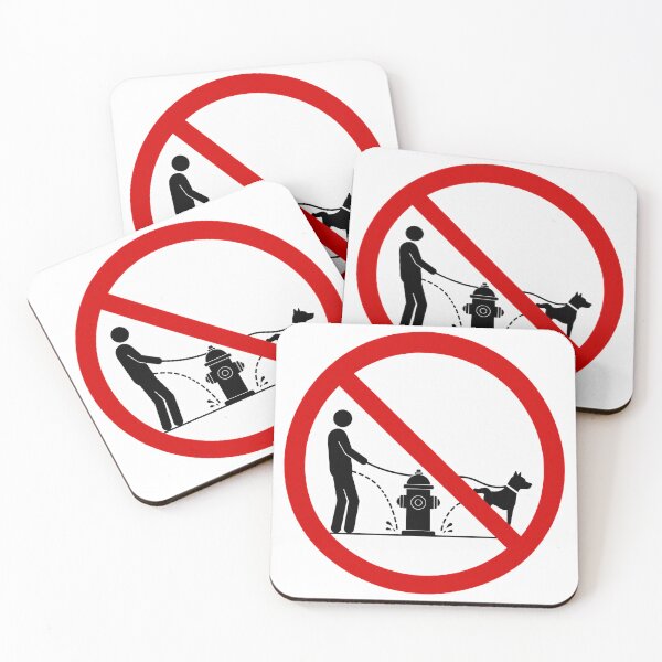 Item preview, No People or Dogs Peeing on Fire Hydrants designed and sold by MonkiFlipp.