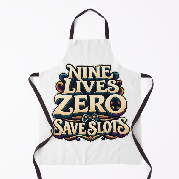 Item preview, Nine Lives Zero Save Slots Gamer Cat designed and sold by FZ Designs.