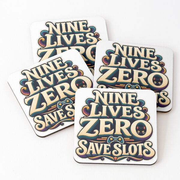 Item preview, Nine Lives Zero Save Slots Gamer Cat designed and sold by FZ Studio .