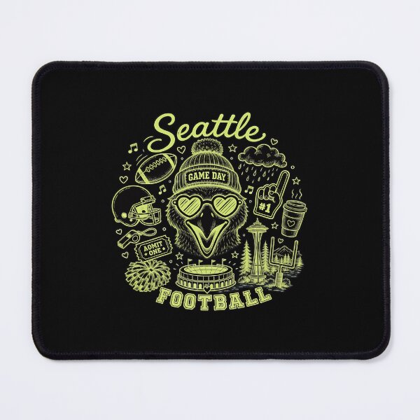 Item preview, Seattle Football Retro Bird Game Day Crewneck designed and sold by SamanthaT24614.