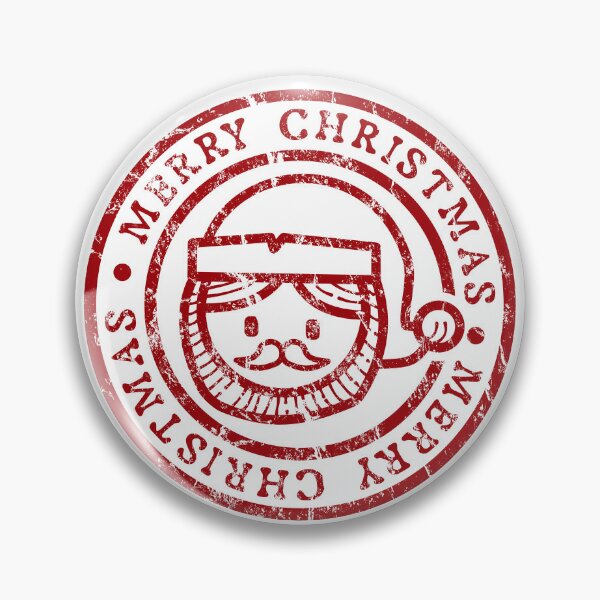 Item preview, Vintage Merry Christmas Santa Stamp designed and sold by chaaval.
