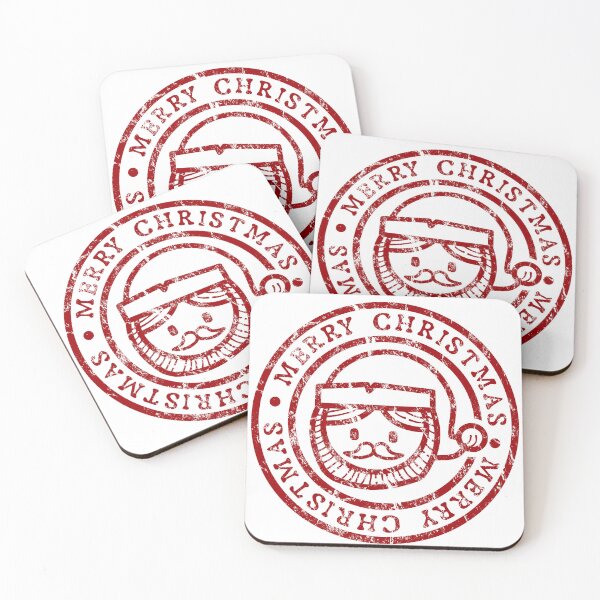Item preview, Vintage Merry Christmas Santa Stamp designed and sold by chaaval.