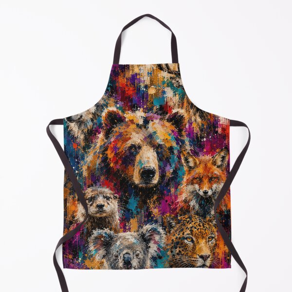 Item preview, Colorful Abstract Wild Animals Portraits designed and sold by Qenlo.
