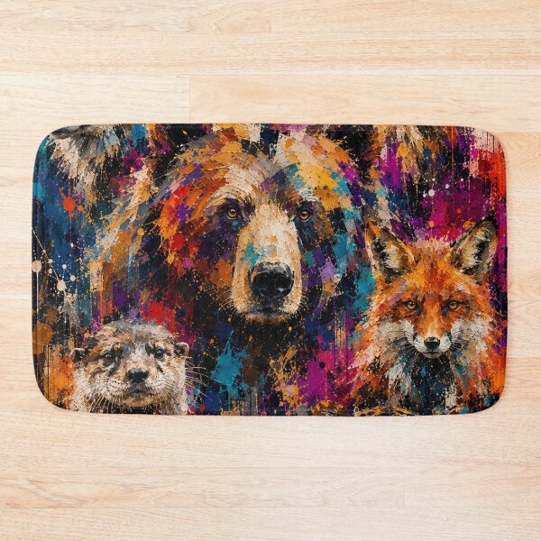 Item preview, Colorful Abstract Wild Animals Portraits designed and sold by Qenlo.