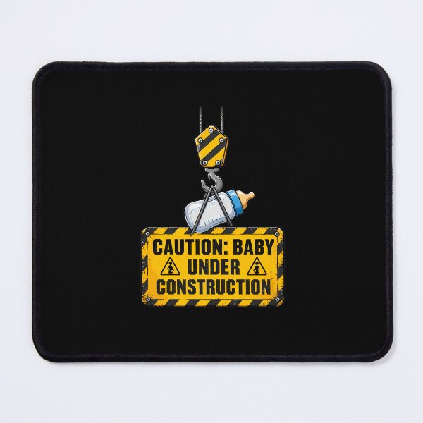 Item preview, Caution Baby Under Construction Pregnant Crane Hook Funny designed and sold by felixpalette.