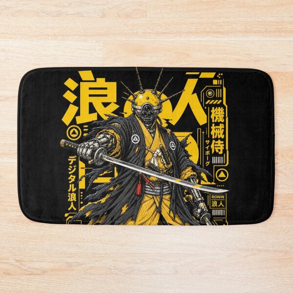 Item preview, Yellow Spiked Cyborg Ronin Dual Katana Mecha Samurai 2077 designed and sold by BRTHRCNK01.