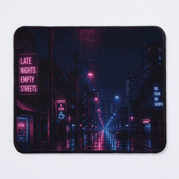 Item preview, Neon Rainy Street Aesthetic designed and sold by JalwaWear.