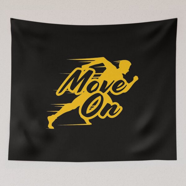 Item preview, Move On Running Man Shadow Design designed and sold by RajDeals.
