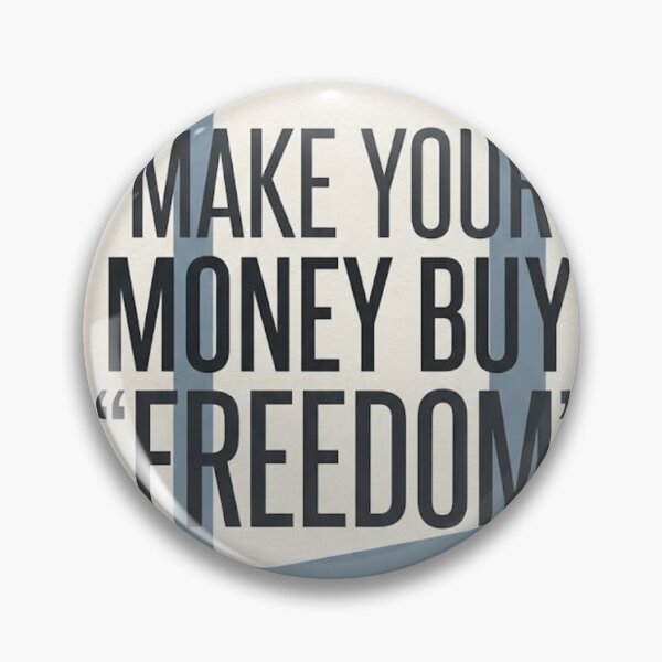 Item preview, Make Your Money Buy Freedom - Inspirational Conceptual Typography Print designed and sold by Zaramodo.