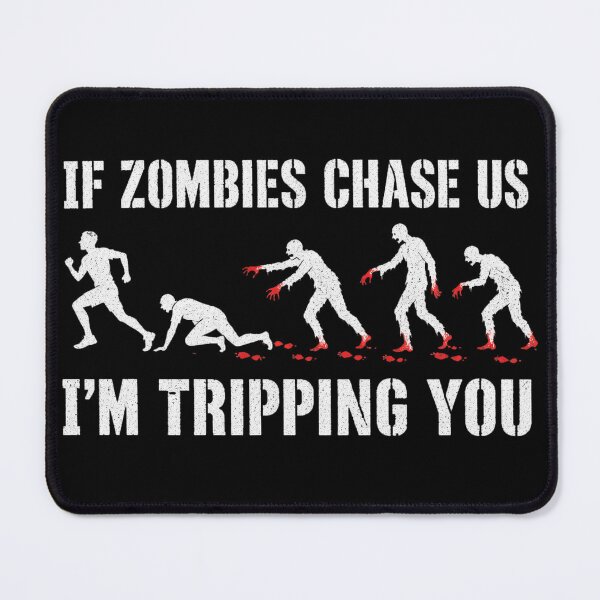 Item preview, Zombie Chase Funny Halloween Illustration designed and sold by Uglyandcute.