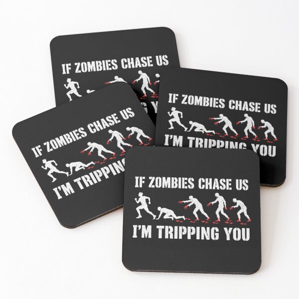 Item preview, Zombie Chase Funny Halloween Illustration designed and sold by Uglyandcute.