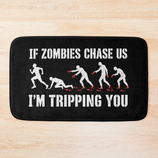 Item preview, Zombie Chase Funny Halloween Illustration designed and sold by Uglyandcute.