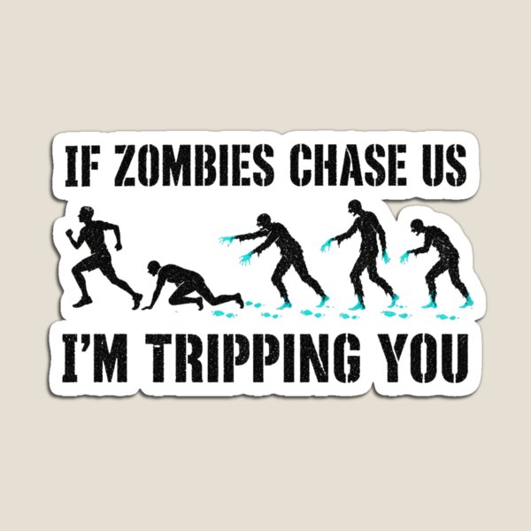 Item preview, Zombie Chase Funny Halloween Illustration designed and sold by Uglyandcute.