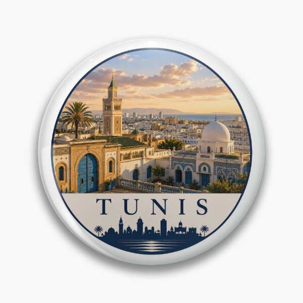 Item preview, Tunis Tunisia Mediterranean Travel Souvenir designed and sold by Beyond Destinations.