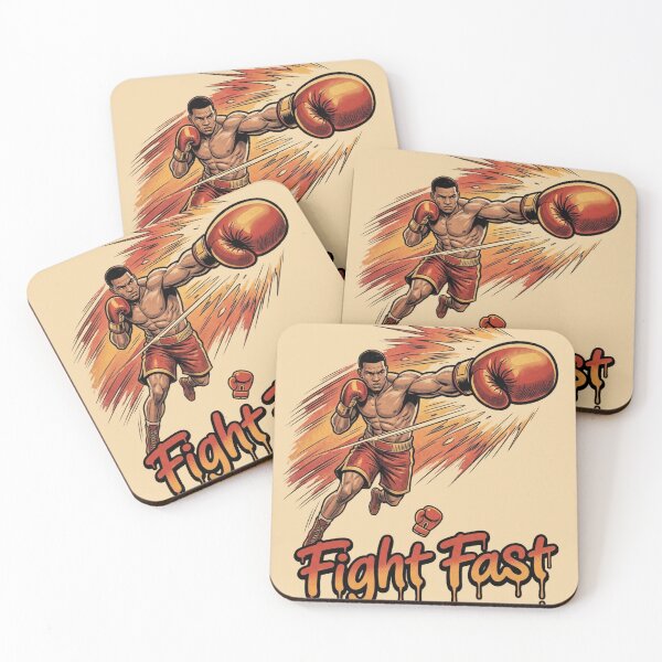 Item preview, Fight Fast Boxer Punch Pop Art Design designed and sold by @SHINTOSARTSTORE.