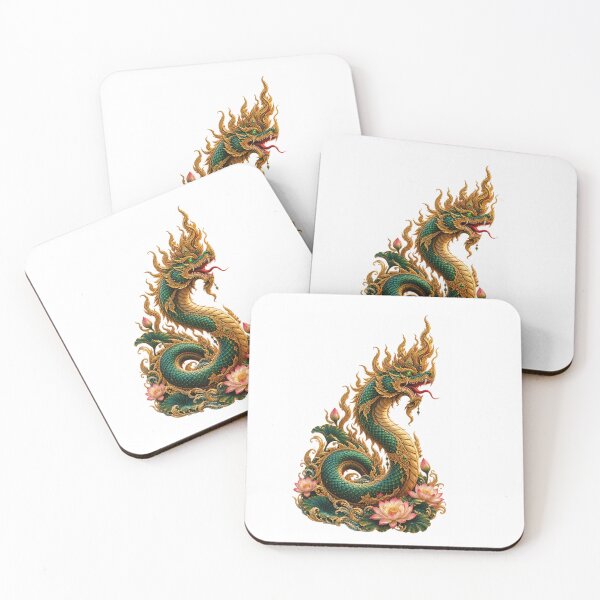 Item preview, Emerald Thai Naga Rising from Water designed and sold by mamhew2456.