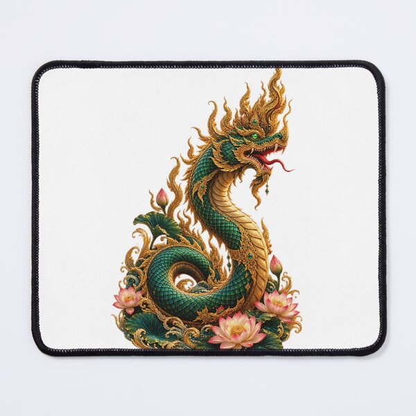 Item preview, Emerald Thai Naga Rising from Water designed and sold by mamhew2456.