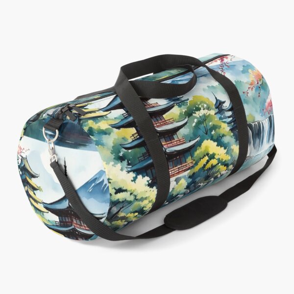 Item preview, Pagodas Beneath the Sacred Peak  designed and sold by Undersea Ai Art.