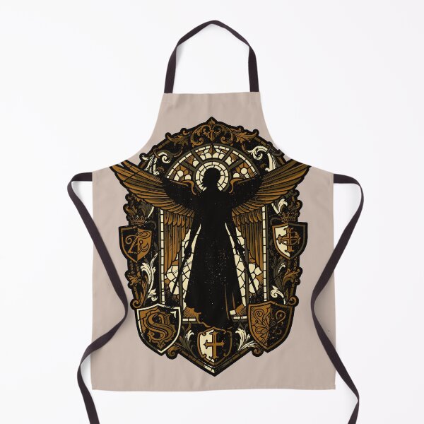 Item preview, Majestic Angelic Warrior Ornate Stained Glass designed and sold by Romgora.