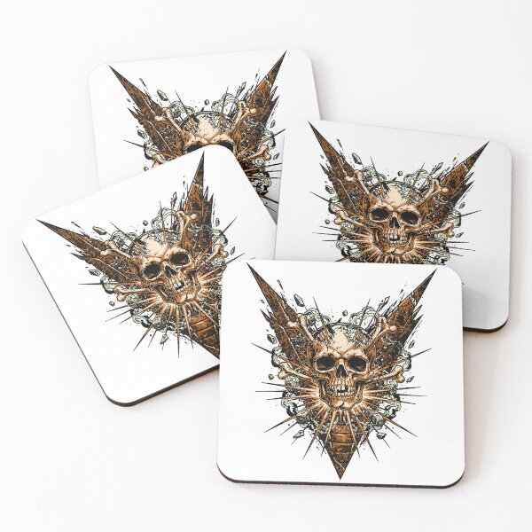 Item preview, Gritty Skull Bones Spikes Dark Art designed and sold by Romgora.